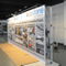 Tragbare Messestand Wand Banner Stand gerade Kulisse Spannungs-Gewebe