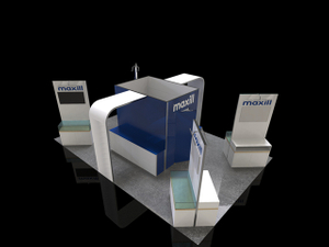 Kundenspezifischer 3x3 Aluminium Faltbarer Messestand Modularer Messestand