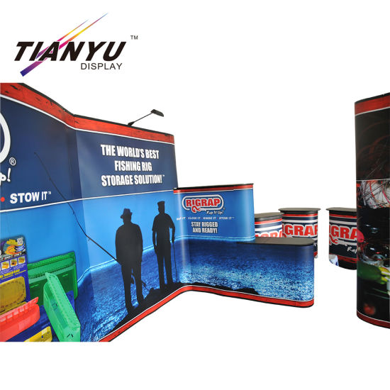 Günstige 10FT Tragbare Werbung faltbares Pop up Hintergrund Banner-Anzeige