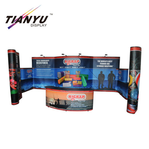 Günstige 10FT Tragbare Werbung faltbares Pop up Hintergrund Banner-Anzeige